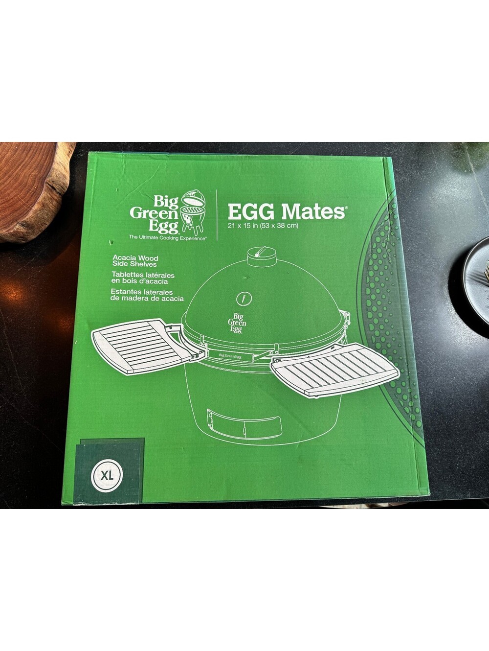 Brand New in Box: Big Green Egg Acacia EGG Mates (XL)